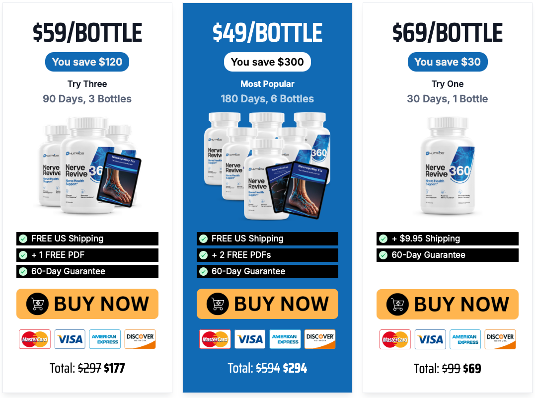 Nerve Revive 360 order page